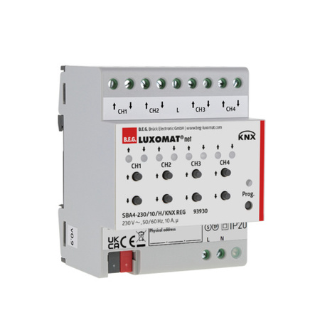 Urządzenie KNX SBA4-230 / 10 / H / KNX REG biały