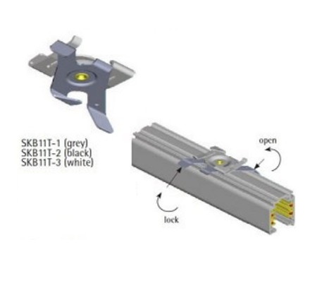 Uchwyt szary SKB11T do profila T (Armstrong)