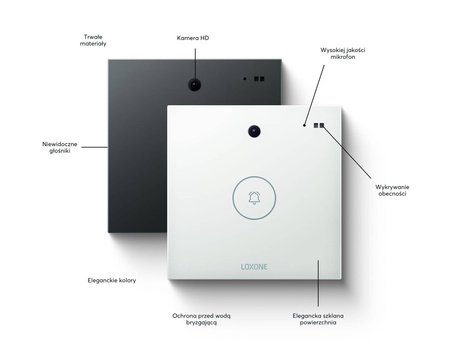 Intercom antracytowy