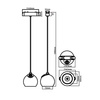 Tracklight LED Luxo 48V 10W 4000K Mars wisząca biała
