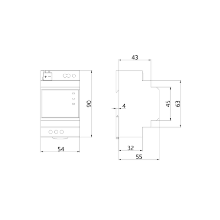 Urządzenie KNX PSN-230 / 640 / 30 /  KNX REG biały