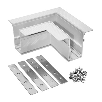 Narożnik podtynkowych Magnetic C poziomy 90st. biały