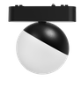 Tracklight LED Luxo 48V 10W 4000K Sferis 120° czarna