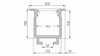 Profil LED LUMINES typ W surowy 3 m