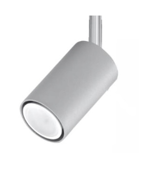 Reflektor Alaska 50 szary z chromowaną nóżką GU10