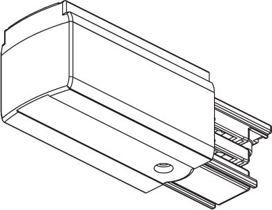 Zasilanie końcowe prawe Global Track DALI czarne
