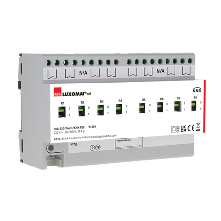 Urządzenie KNX SA8 - 230 / 16 / H / KNX REG szary