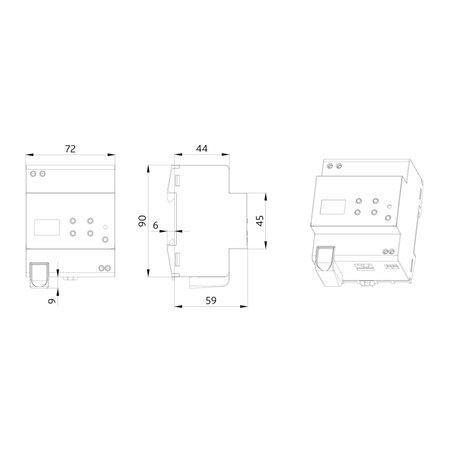 Urządzenie KNX DA64-230/KNX REG biały