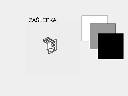 Zaślepka końcowa do 3-faz Global biała