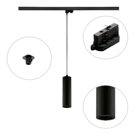 Zwis Alaska ZW30 czarna LED GU10 b/źródła