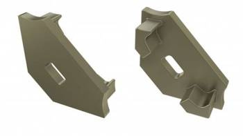 Zaślepka do profilu LED LUMINES C inox z otworem