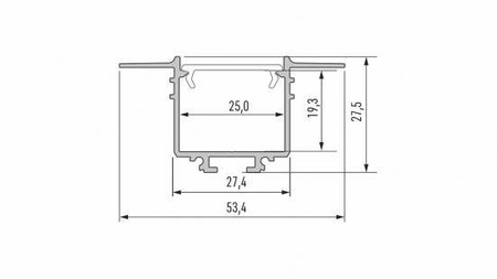 Profil LED LUMINES typ Subli biały lakierowany 3 m