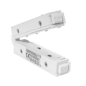 Łącznik zasilający elastyczny krótki biały Magnetic