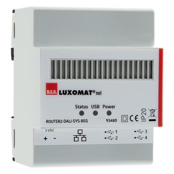 Urządzenie DALI-SYS ROUTER2-DALI-SYS-REG biały