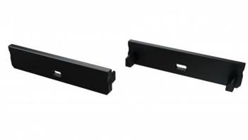 Zaślepka ALU do profilu LED LUMINES SOLIS czarna z otworem