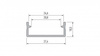 Profil LED LUMINES typ DUAL srebrny anodowany 1 m