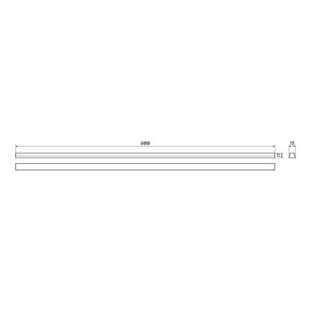 Loonari Microline 48V Linea60 12W czarny