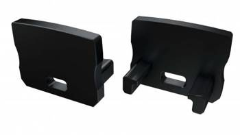 Zaślepka ALU do profilu LED LUMINES A HIGH czarna z otworem