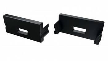 Zaślepka ALU do profilu LED LUMINES TERRA czarna z otworem