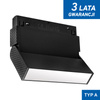 Reflektor LED Magnetic regulowany opal B20 czarna 6W 3000K