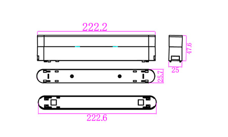 Podstawka Luxo 48V do Linea 12W czarna