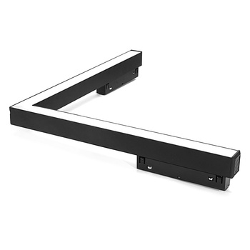 Linia LED Magnetic narożna z kloszem opal 24W 4000K czarna