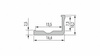 Profil LED LUMINES typ F surowy 3 m