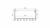Profil LED LUMINES typ Largo srebrny anodowany 1 m