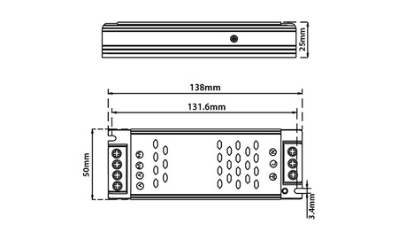 Zasilacz LED Luxo 48V 100W
