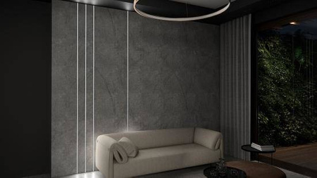 Klosz do profilu LED LUMINES HIGH PMMA czarny 3 m