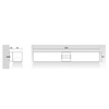 Linia ścienna LED 960Q szara 505mm 19W 6060 lm 3000K