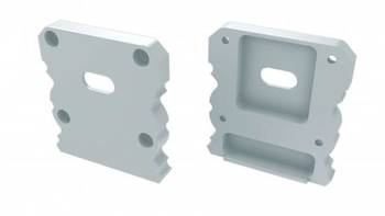 Zaślepka ALU do profilu LED LUMINES TALIA M1+TALIA biała z otworem