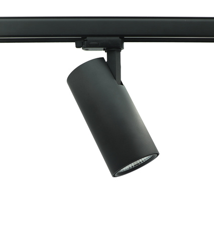 Reflektor LED na szynę 3 fazową produkcja polska 34W czarny 4000K rozsył światła 15 stopni