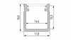Profil LED LUMINES typ Y surowy 1 m