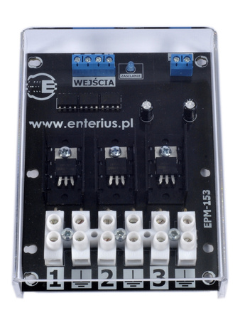 Wzmacniacz LED 9-24V 3x15A Enterius