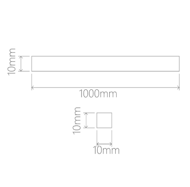 Programowalna listwa schodowa LED CCT (2700K – 6500K) max.100cm BS-L2