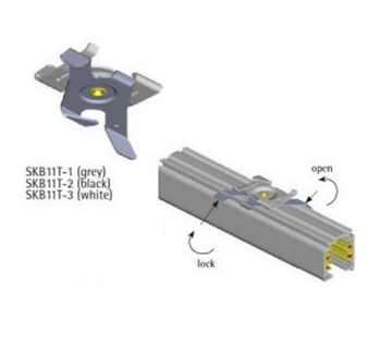 Uchwyt czarny SKB11T do profila T (Armstrong)