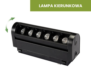 Lampa LED Magnetic Ultra Slim ZD06B 6W 4000K czarna