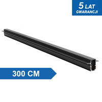 Szyna podtynkowa Magnetic D 300cm czarna