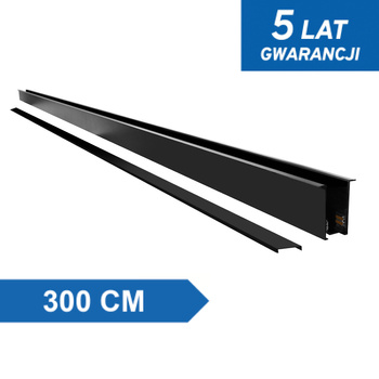 Szyna podtynkowa Magnetic F czarna 300cm