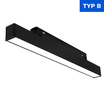 Linia LED Magnetic 12W 4000K opal 30cm czarna - TYP B