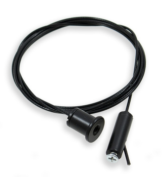 Linka 3m czarna + mocowanie góra/dół