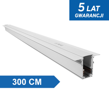 Szyna Magnetic C podtynkowa uniwersalna 300cm biała