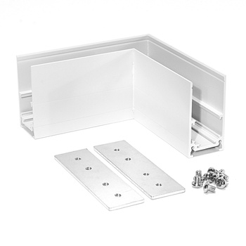 Narożnik natynkowych Magnetic B poziomy 90st. biały