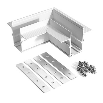 Narożnik podtynkowy biały Magnetic D poziomy 90st.