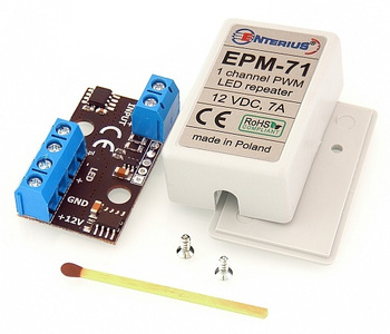 Wzmacniacz miniaturowy led 7A 12V Enterius