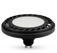 Led 111 czarna 9W GU10 230V 4000K 120stopni