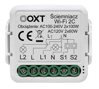 Moduł OXT mini ściemniacz 2 obwody WiFi TUYA