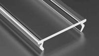Klosz do profilu LED LUMINES DOUBLE PMMA transparentny 2,02m