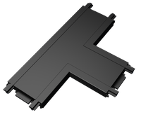 Łącznik Luxo 48V szyna natynk typ T czarny